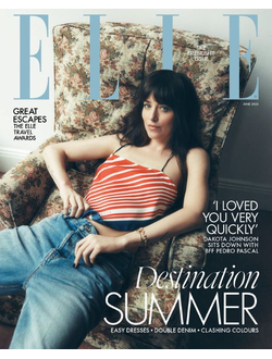 Elle UK Magazine June 2025 Dakota Johnson Cover, Intpressshop