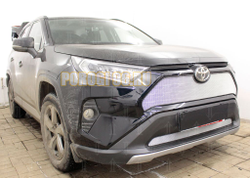 Защита радиатора Toyota Rav4 2019- chrome верх