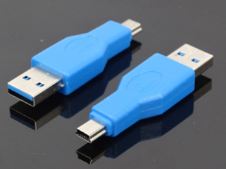Переходник USB 3,0 штекер -  mini USB штекер