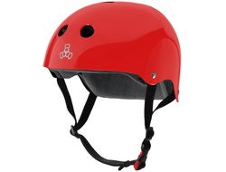 Купить защитный шлем Triple Eight (Red Glossy) в Иркутске