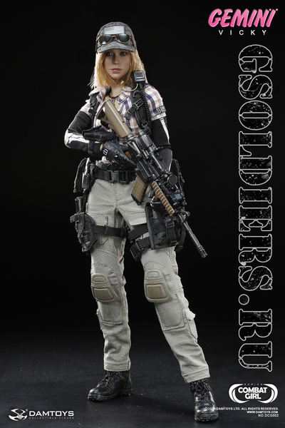 Боевая близняшка Vicky - Коллекционная фигурка 1/6 COMBAT GIRL series Gemini Vicky  (DCG002) - DAMTo