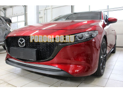 Защита радиатора Mazda 3 2019- chrome низ PREMIUM