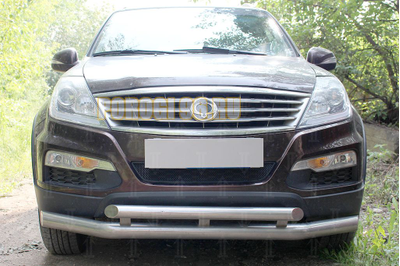 Защита радиатора Ssang Yong Rexton (II) 2006-2012 black