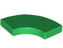 Tile, Round Corner 2 x 2 Macaroni, Green (27925 / 6365611)