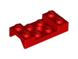 Vehicle, Mudguard 2 x 4 with Arch Studded with Hole, Red (60212 / 4518231 / 4600176)