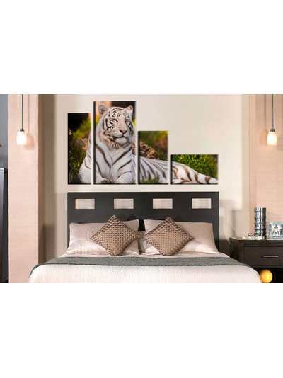 Модульная картина "Белый тигр"