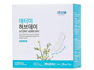 ГИГИЕНИЧЕСКИЕ ПРОКЛАДКИ АТОМИ ЕЖЕДНЕВНЫЕ / Atomy Herb Day Pantyliner