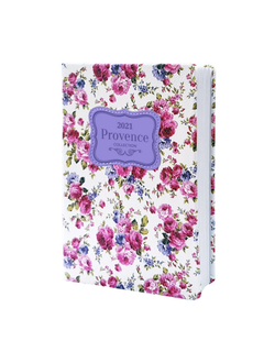 Ежедневник датированный  2021, цветочн, А5, 176л., Provence AZ1024emb
