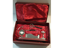 639-4/ Набор канцелярский, дерево, кожа