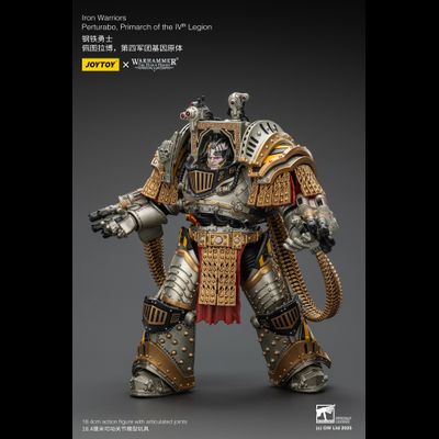 Пертурабо, примарх Железных Воинов (Warhammer Horus Heresy) - КОЛЛЕКЦИОННАЯ ФИГУРКА 1/18 Iron Warriors Perturabo, Primarch of the IVth Legion (JT01819) - JOYTOY