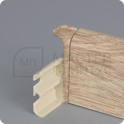 Плинтус с кабель-каналом Comfort Classic 80 80х16х2200 мм. Дуб латте 270