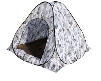 Палатка однослойная зимняя без дна (Цвет:Пиксель-Зима) (1.50м × 1.50м × 1.30м) 1001A