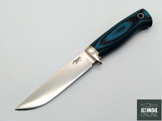 Нож Partner L Эксперт сталь N690 черно-синяя микарта