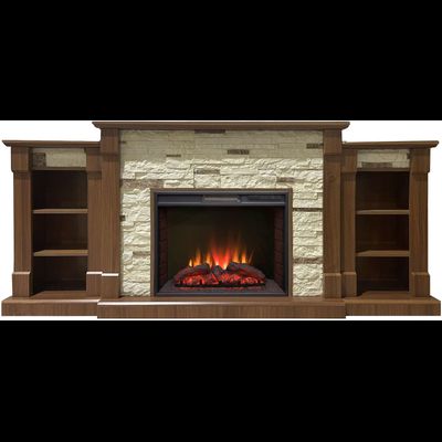 Электрокамин Моника LUX NT M1 с очагом Sparta 25.5 LED