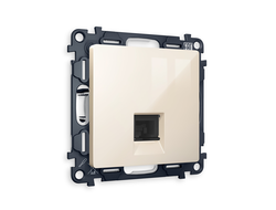 Розетка компьютерная RJ-45 CAT6 Бежевый глянец - Ambrella Volt - ALFA