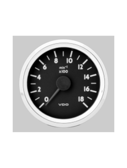 Тахометр VDO Marine Ocean Line N02 012 810 4000 об/мин 24 В 85 мм без счетчика часов хромированный