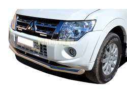 Защита переднего бампера d76 для Mitsubishi Pajero IV 2006-2017
