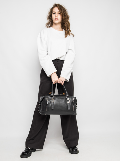 Кожаная дорожная сумка Ravenna Premium black (арт. 4047-51)