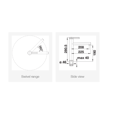 Смеситель Blanco Linee 517596