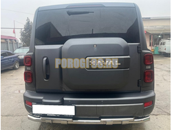 Защита заднего бампера двойная с перемычками Папа Тюнинг d60/42 для HAVAL H9 2024-