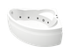 Акриловая гидромассажная ванна BAS Лагуна 170х110 правая