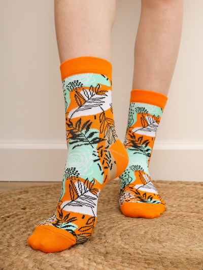 НОСКИ ПРИЯТНО "РЫЖИЕ ЛИСТЬЯ"