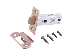 Защелка АЛЛЮР АРТ L45-8-P AC ст.медь пластик торц.планка 25мм б/ручек [57261]