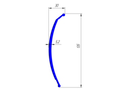 Уплотнитель сдвижной крыши (резинка от подлива) SAB845