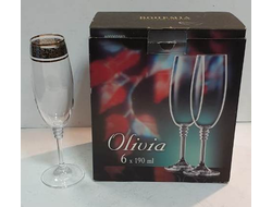 967-1/ Фужеры 6 шт, Богемия, Чехия