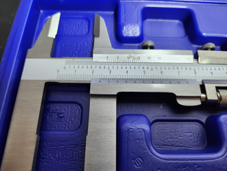 Штангенциркуль ШЦ2-200 мм 0.02 с удлиненными губками 75 мм с калибровкой