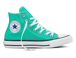 Turquoise converse top low tops