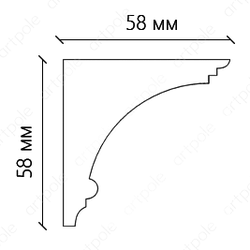 Карниз гладкий SKT21