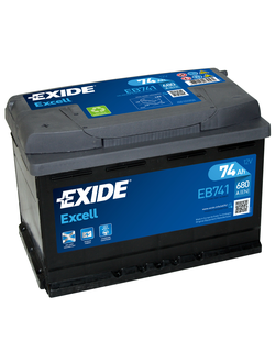 АККУМУЛЯТОР АВТОМОБИЛЬНЫЙ EXIDE EXCELL EB741 L+ 74Ah 680А (En)
