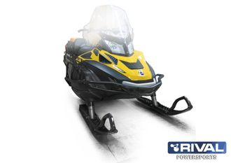 Бампер передний для снегохода Rival 444.7225.1 для BRP Ski-doo Skandic WT/SWT 900/Lynx 59/69 Yeti (2015- )/ Ski-doo Tundra WT(2014-2015)  с ложементом ружья 2014- (Сталь) (1150*615*350)