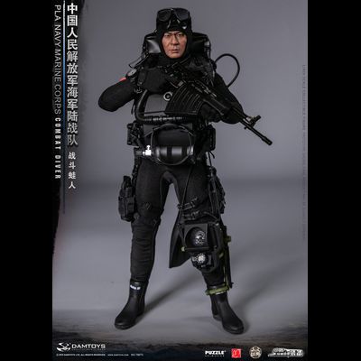 Китайский боевой пловец - КОЛЛЕКЦИОННАЯ ФИГУРКА 1/6 PLA Navy Marine Corps Combat Diver (78073) - DAMTOYS