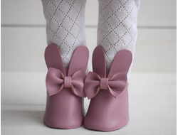 Ботиночки-зайки розовый