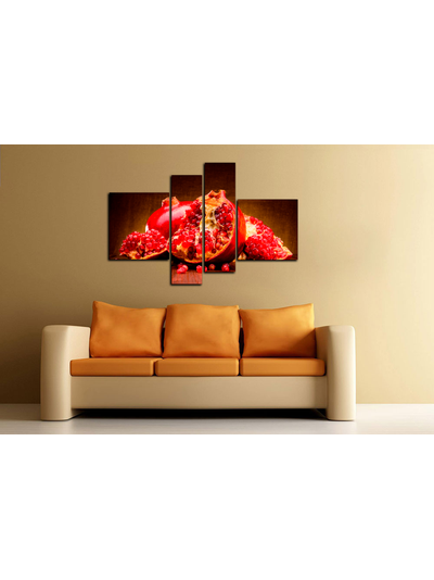 Модульная картина "Сочный гранат"