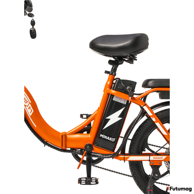 Электровелосипед Minako F7 оранжевый