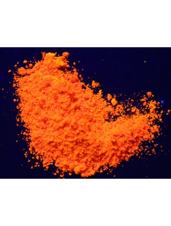 Флуоресцентный порошковый пигмент Оранжевый 2-10 мкм, вес 100 г
