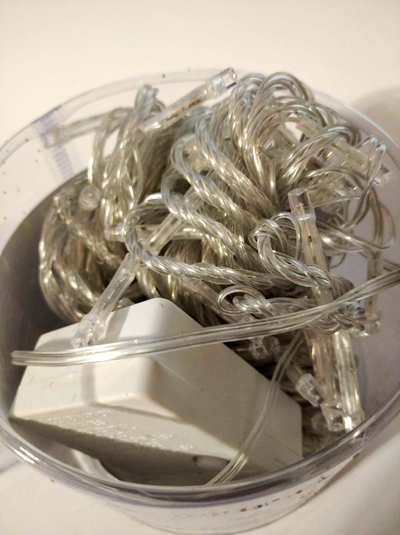 Гирлянда ёлочная светодиодная, 10 метров, 200 LED/ разноцветные огни