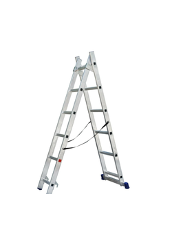 Лестница SMARTY SN011-206 алюминиевая двухсекционная 6 ступеней