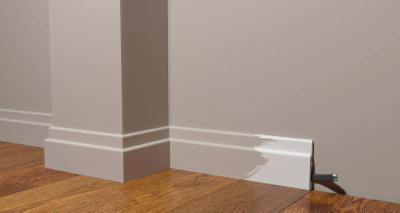 Напольный плинтус Decor-Dizayn DD703, для покраски, влагостойкий, ударопрочный, 2 метра