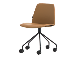 Стул Unnia с мягкой обивкой на 5-спицевой стальной поворотной основе на роликах купить в Севастополе