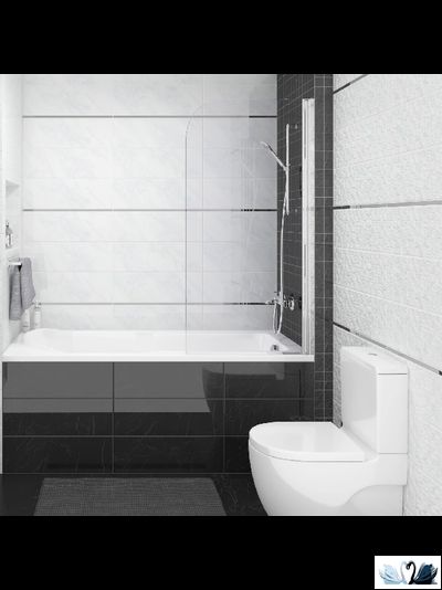 Плитка настенная Laparet Royal черный 20 х 60 см