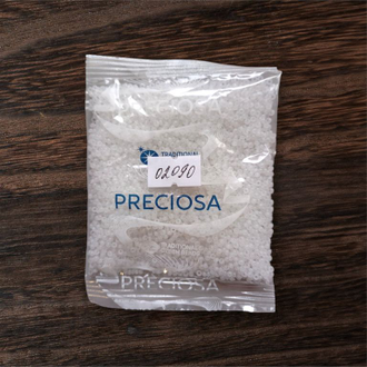 Бисер чешский круглый preciosa 10/0, белый матовый (02090), 50 грамм