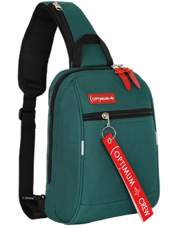 Рюкзак с одной лямкой - сумка на грудь Optimum XXL RL, зеленый