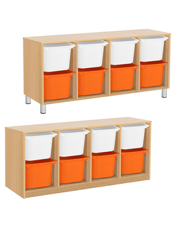 СТЕЛЛАЖНАЯ ВЫДВИЖНАЯ СИСТЕМА ХРАНЕНИЯ 4/92 ПВХ