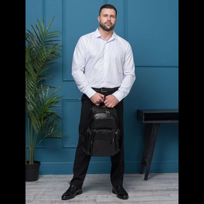 Кожаный рюкзак Bertario black (арт. 3102-01)
