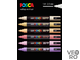 Набор из 6 акриловых маркеров (фломастеров) UNI POSCA PC-5M 1.5-2.5 мм PASTEL / для рисования и ске