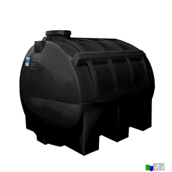 Емкость 5000 литров горизонтальная  черная